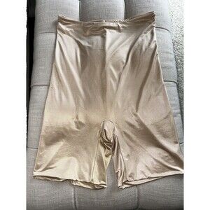 Spanx Power Shapewear High-Waisted Plus Size Short 10132R Womens Tan Size 2X